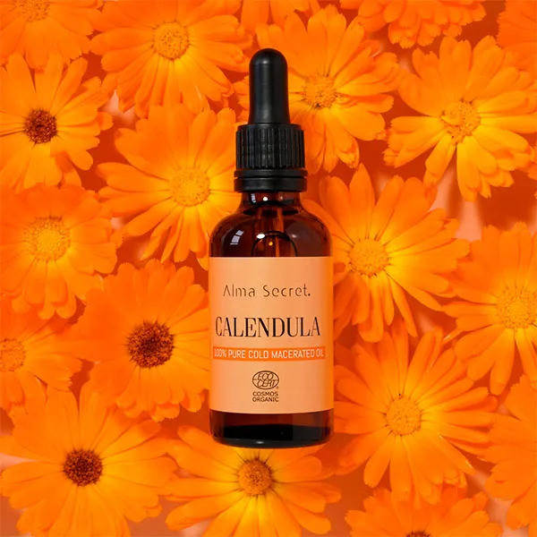 Органическое растительное масло Calendula 100% Pure Cold Macerated Oil Alma Secret, 50 ml — фото 2