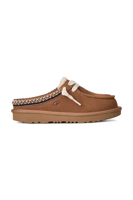 Тапочки замшевые TASMAN MULE UGG, коричневый