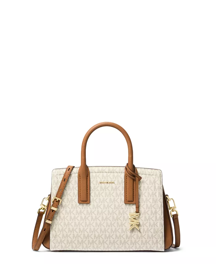 

Лейла Маленькая Нагрудная Сумка-Сатчел Michael Kors, белый