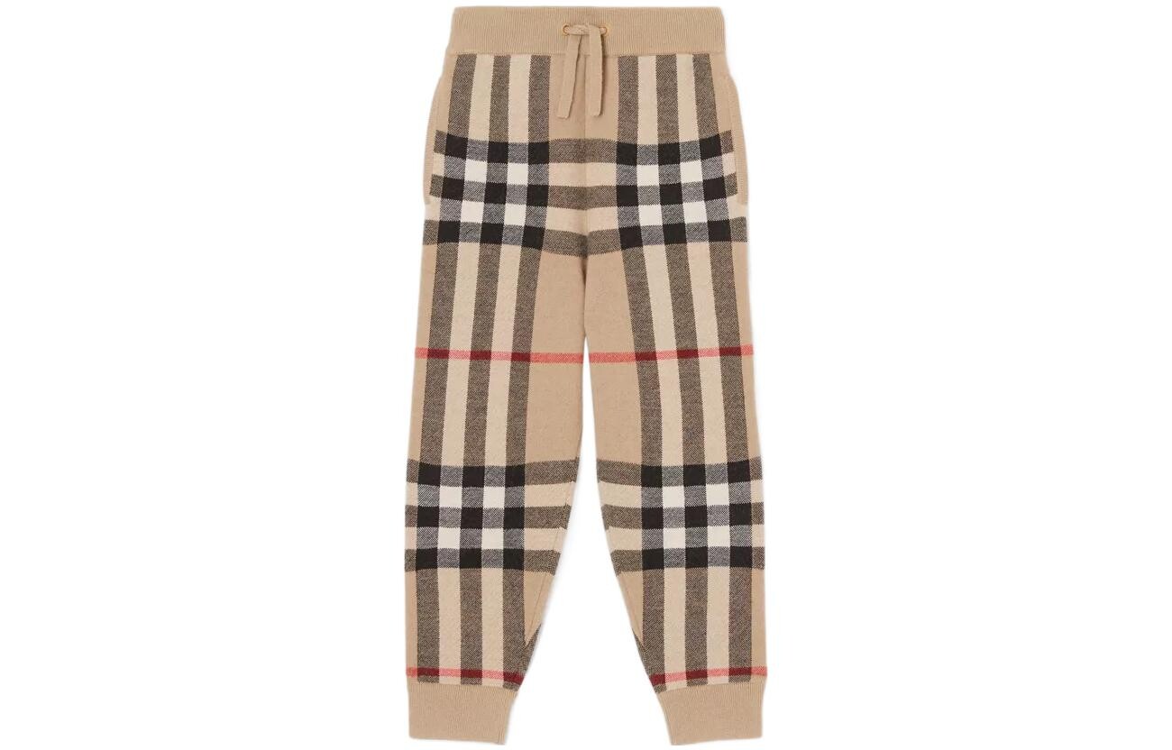 

Детские трикотажные спортивные штаны Burberry, цвет Brown