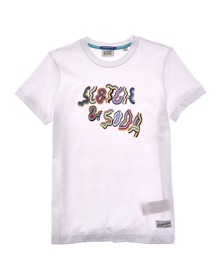 

Футболка свободного кроя Scotch & Soda, белый