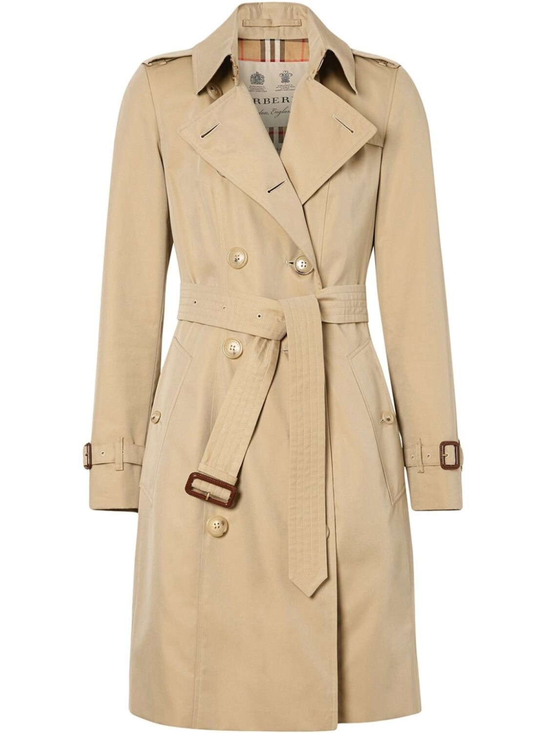 

Burberry двубортный тренч Chelsea Heritage, нейтральный цвет