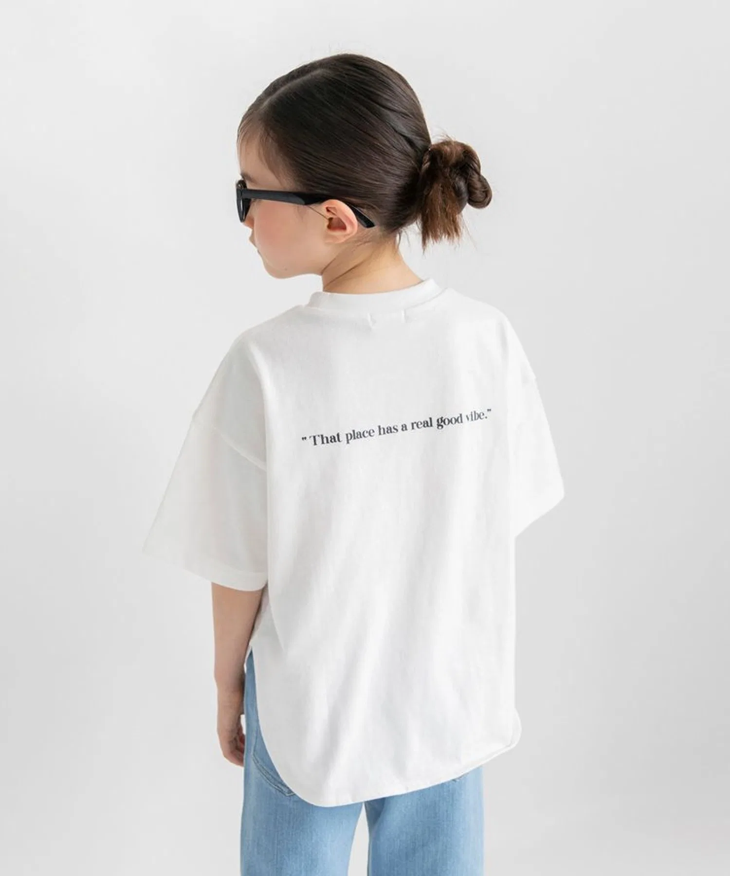 Детская футболка oversize branshes белая