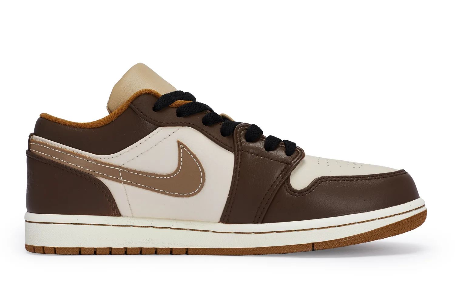 Air 1 Abrasion Resistant Breathable низкие винтажные баскетбольные кроссовки мужские Tan Jordan, tan — фото 4