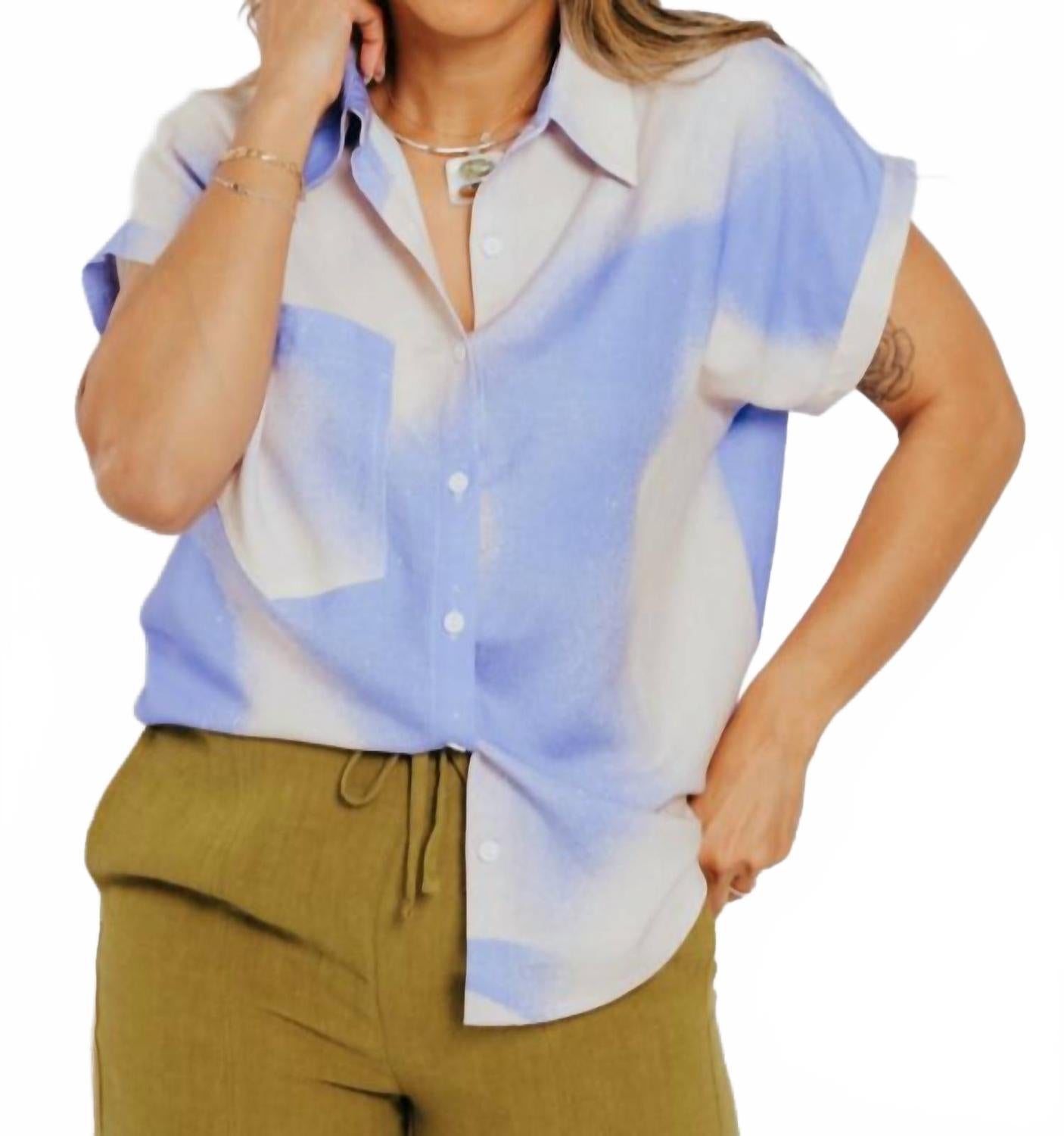 

Рубашка Artic Shirt Nuage в голубом цвете Eve Gravel