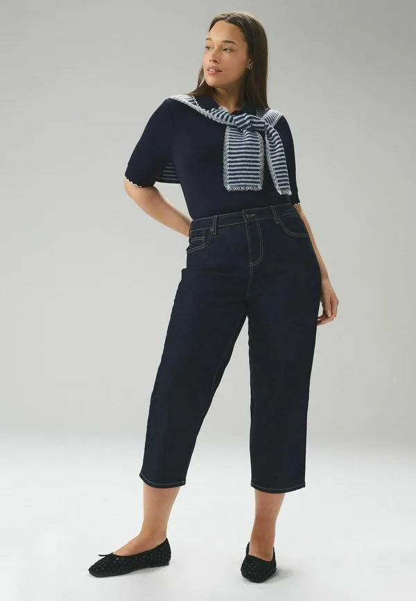 Укороченные джинсы прямого кроя Next, Denim Rinse