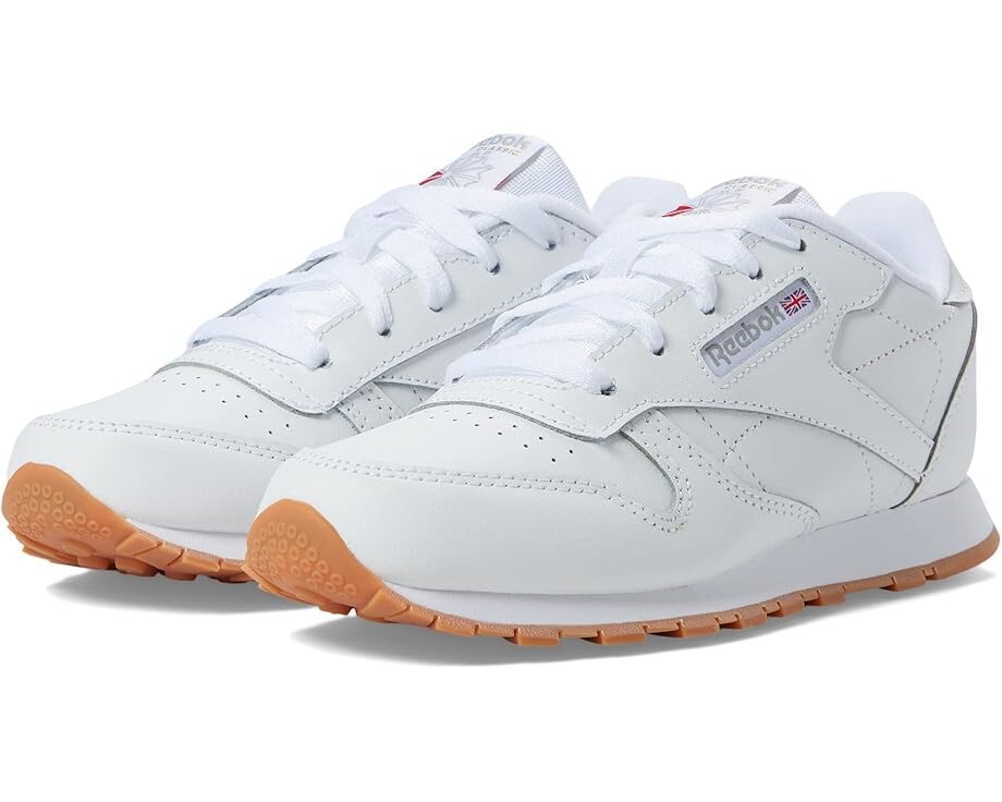 

Кроссовки Reebok Kids Classic Leather, цвет White/Gum