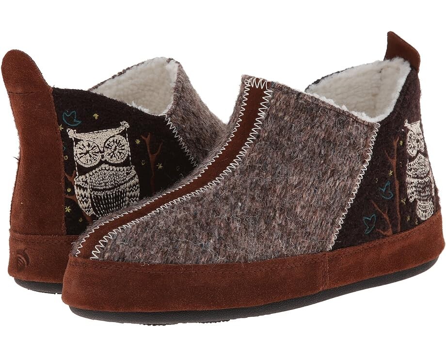 

Шлепанцы Acorn Forest Bootie, цвет Chocolate Owl