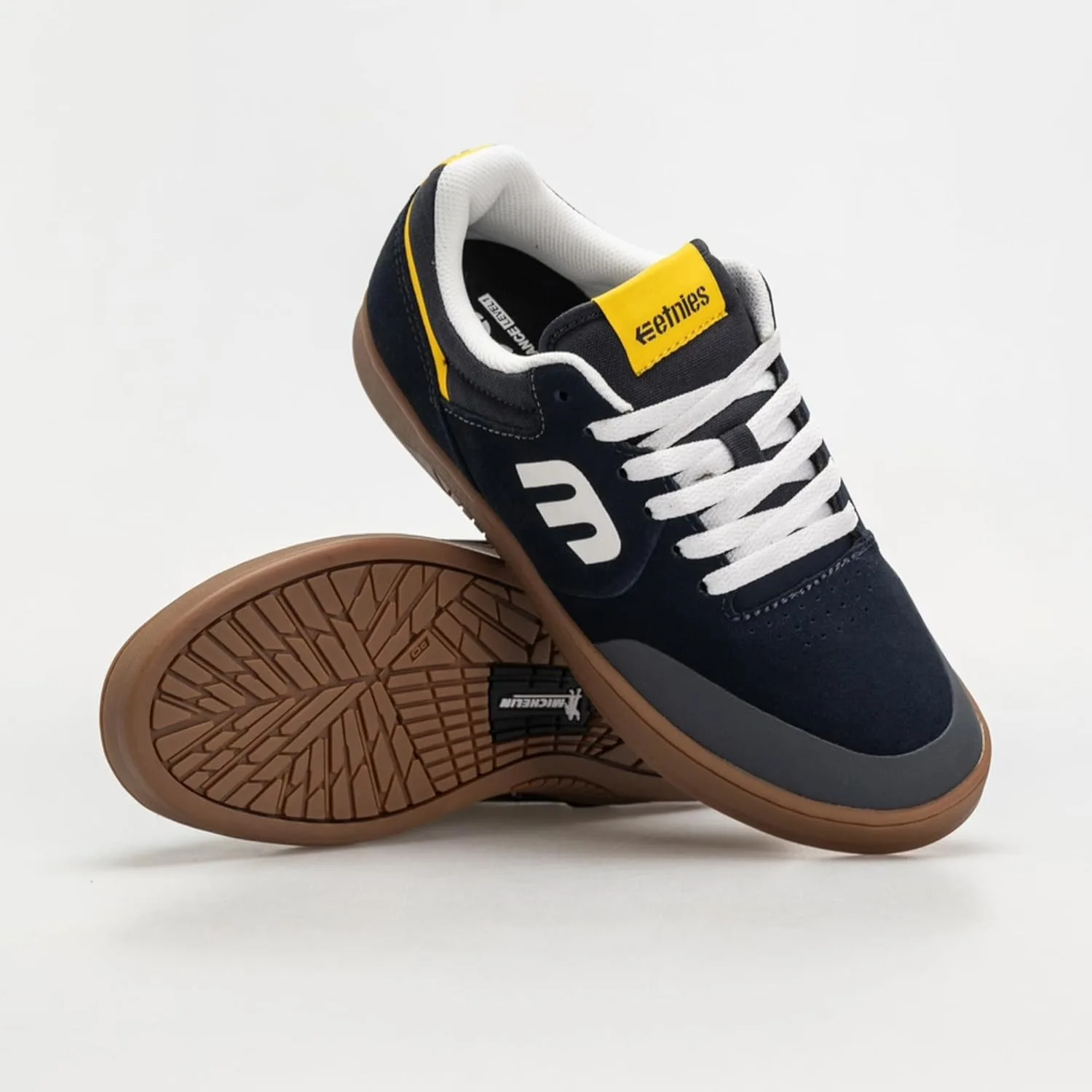 Мужские кроссовки Etnies 4101000261 - обувь для скейтборда, темно-синий/желтый — фото 2