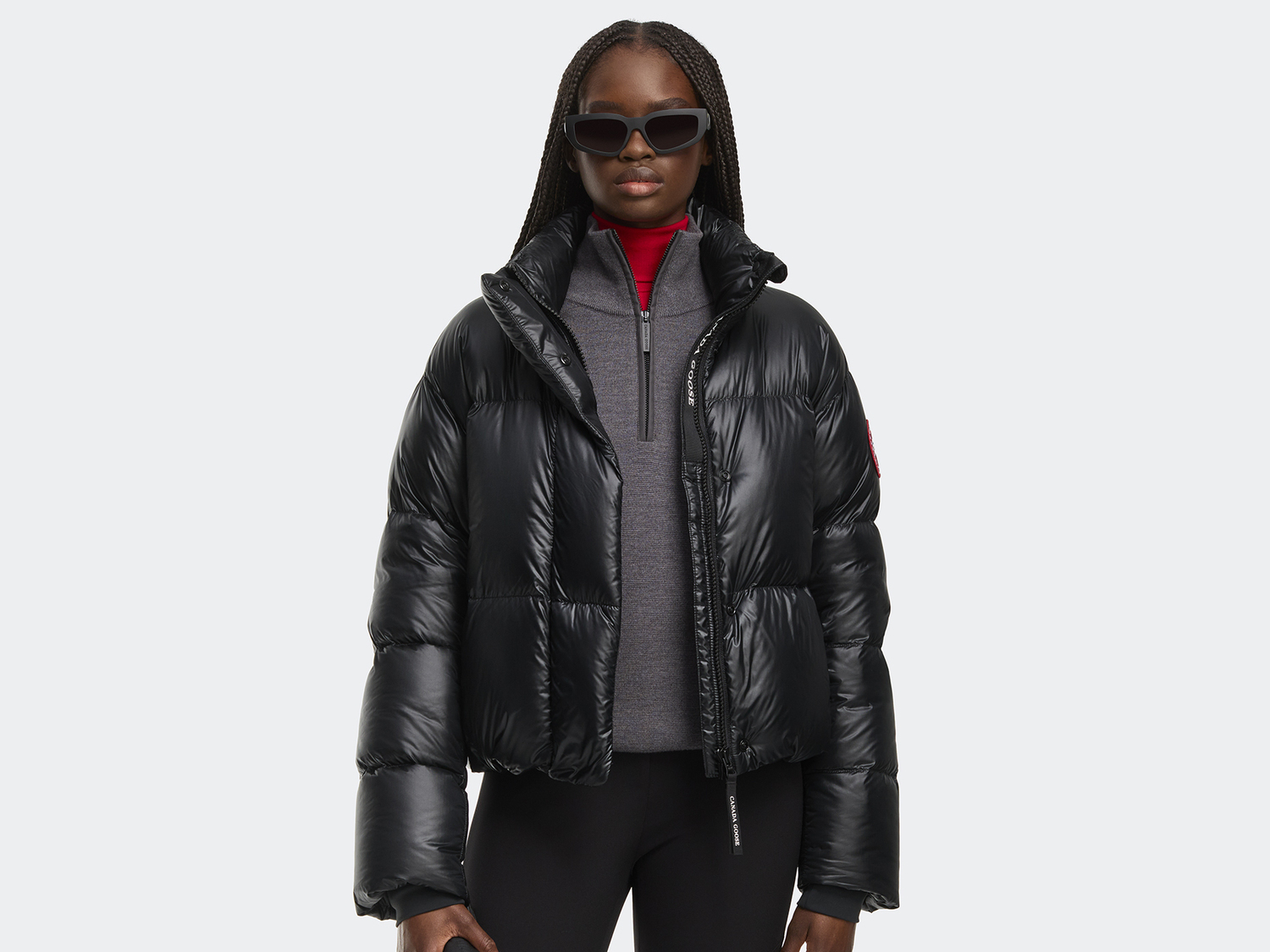 

Пуховик Canada Goose Cypress Cropped, черный