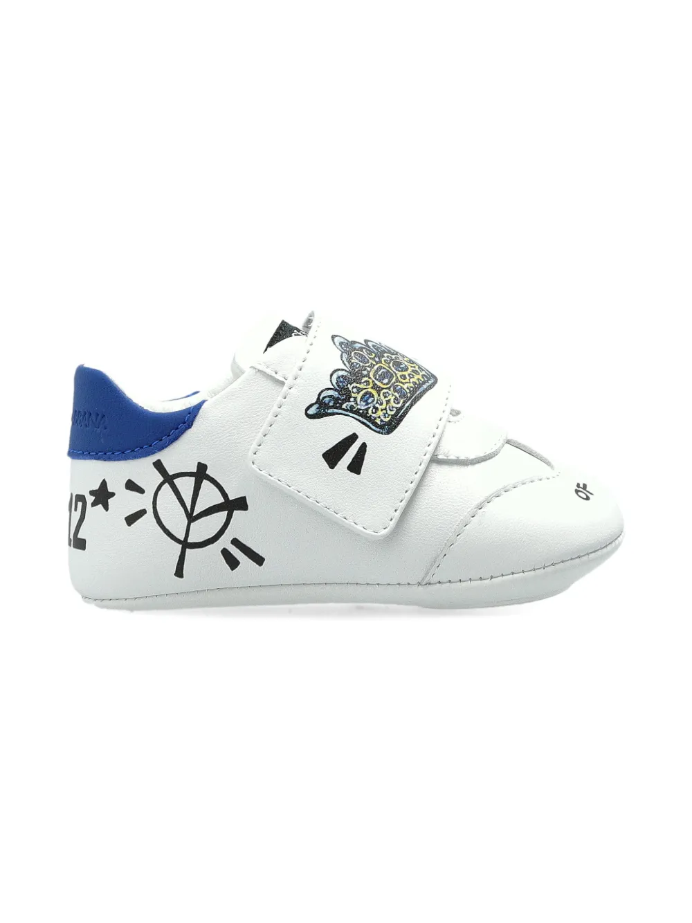 Кроссовки из овечьей кожи Dolce & Gabbana Kids, белый — фото 2