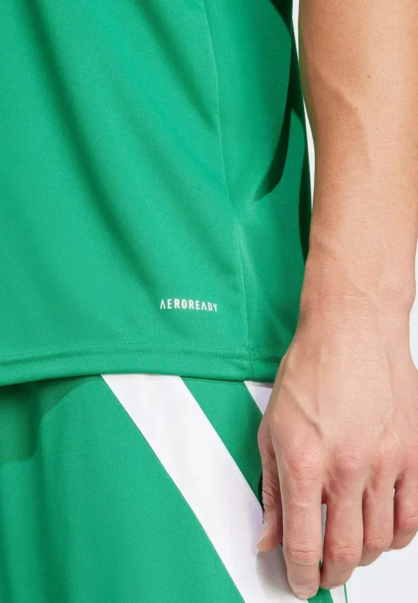Футболка спортивная Adidas Performance Fortore 23 Jersey, темно-зеленый белый — фото 4