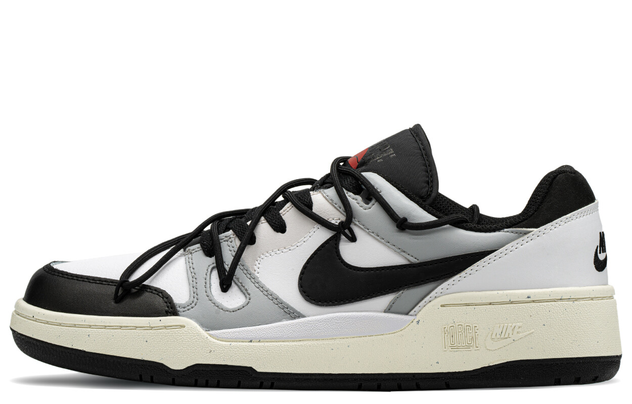

Кроссовки Nike Full Force Skateboarding Shoes Men Low-top Black/white/gray, черный/белый/серый