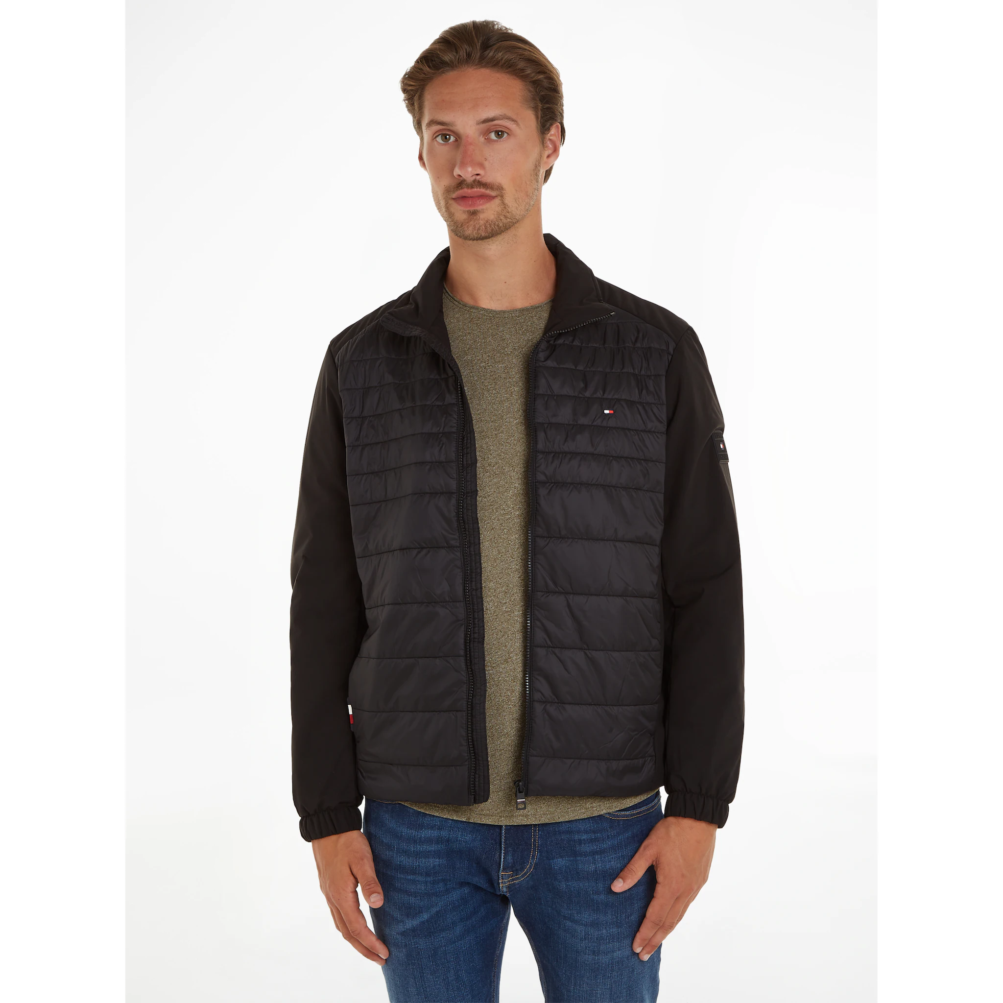 

Стеганая куртка Tommy Hilfiger "CL MIX MEDIA STAND COLLAR JACKET", черный