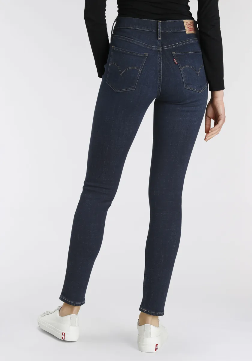 Джинсы Levi's узкого кроя "311 Shaping Skinny", модель с 5 карманами, цвет Dark Indigo — фото 2