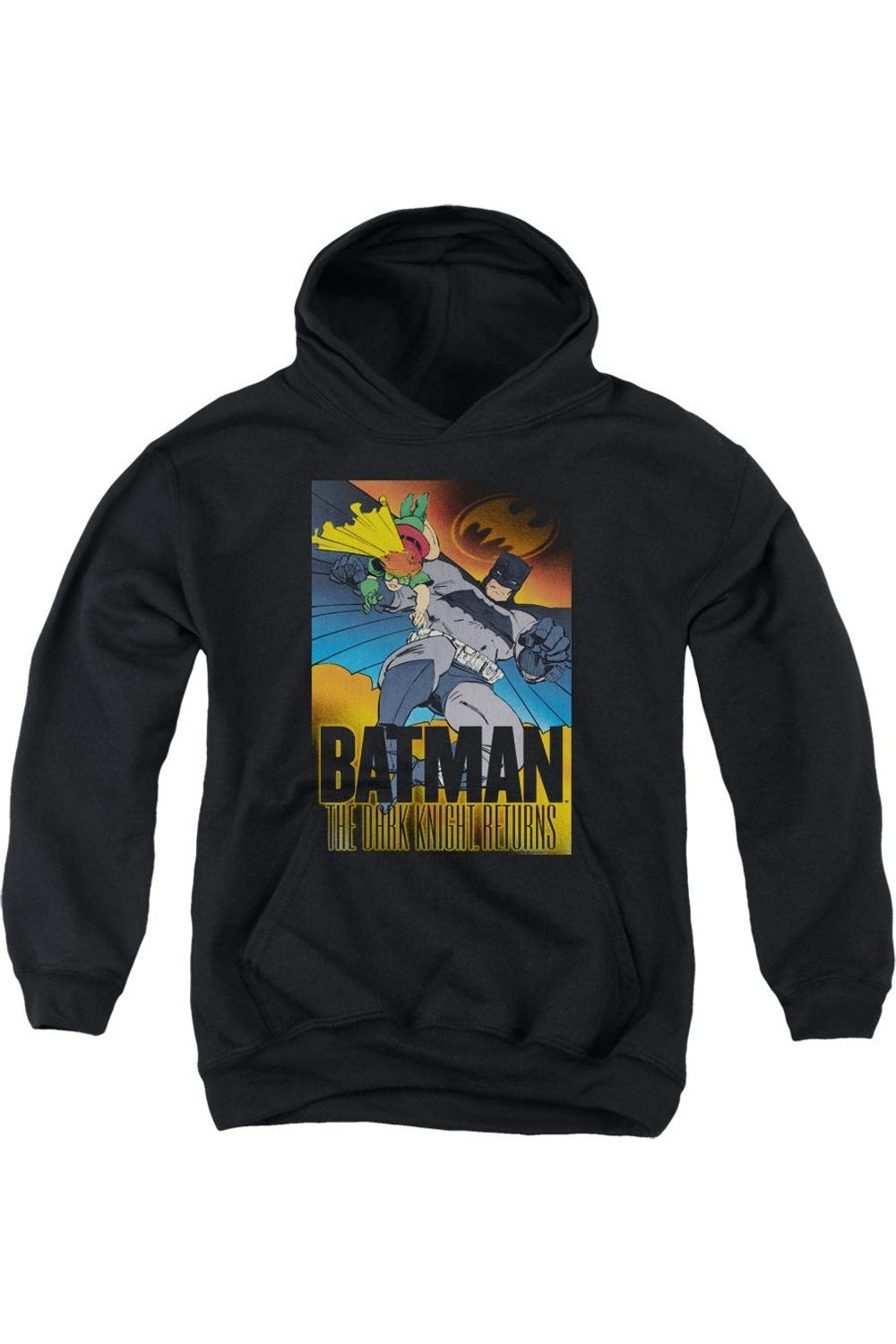 

Батмен DK Returns молодежная толстовка с капюшоном Gildan, черный