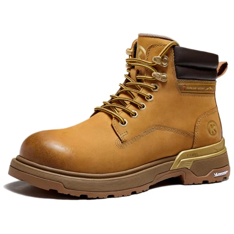 Ботинки мужские Michelin Waterproof And Wear resistant Short Outdoor Boots 4.5cm CAMEL, Brick Rubble Gray — фото 4