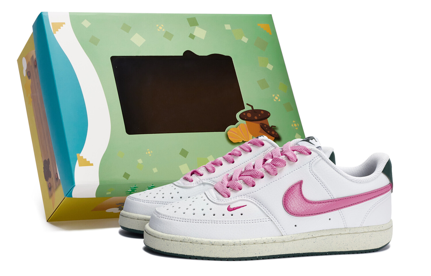 

Кроссовки Nike Court Vision Low Skateboarding Shoes Women's Low-top Powder, розовый