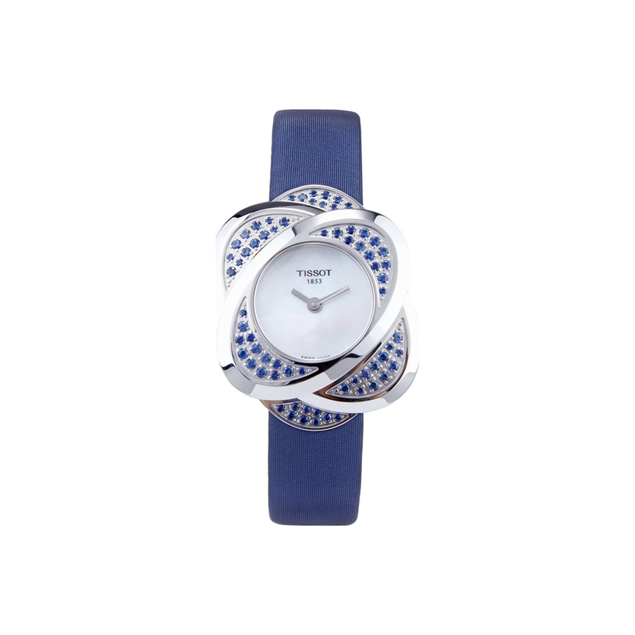 

TISSOT Часы Quartz Movement Women's Watch Watch 30mm White Dial Stainless Steel Case Cow Leather Strap, White Dial