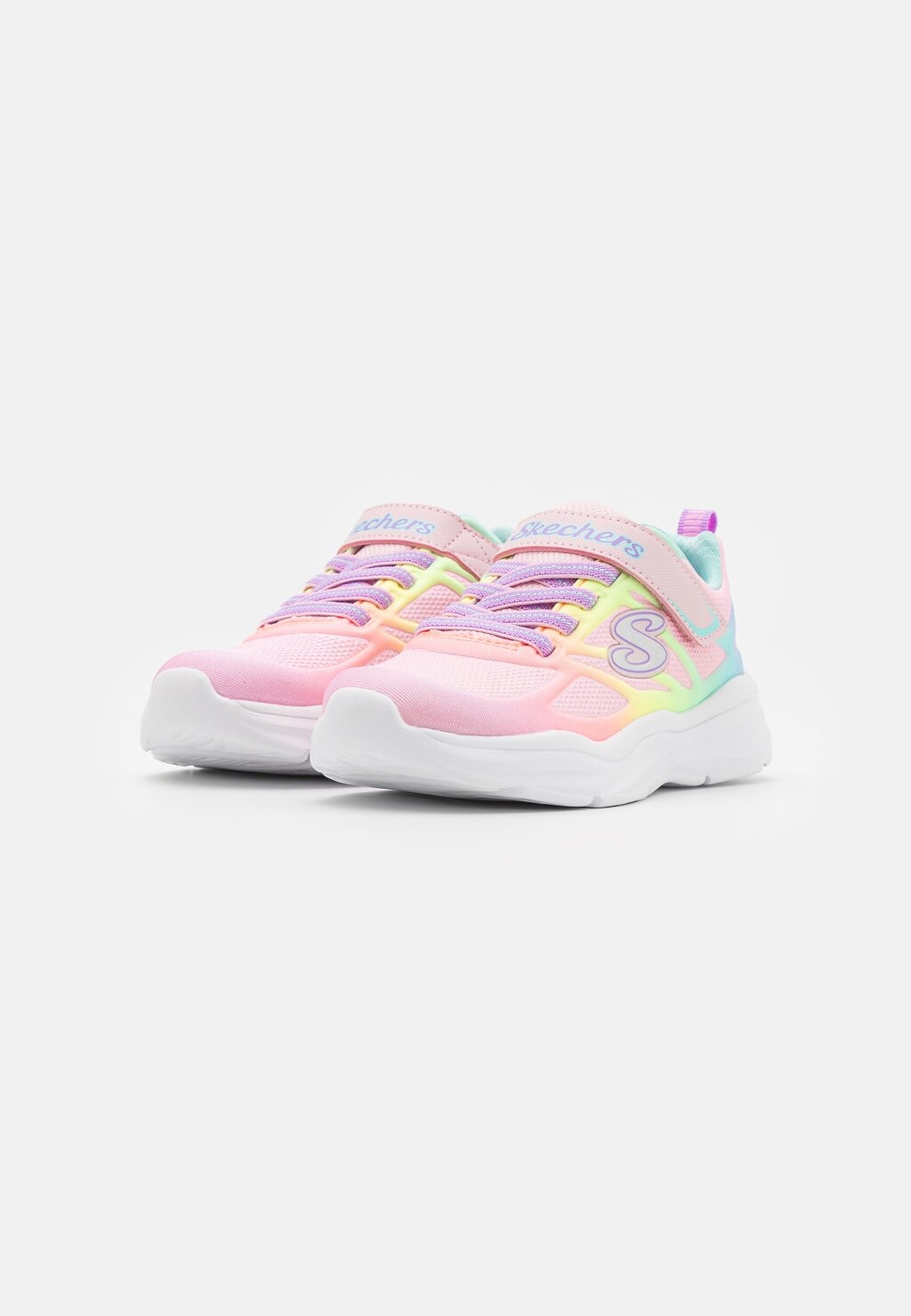 Низкие кроссовки Power Jams Skechers, цвет light pink/multi-coloured — фото 2