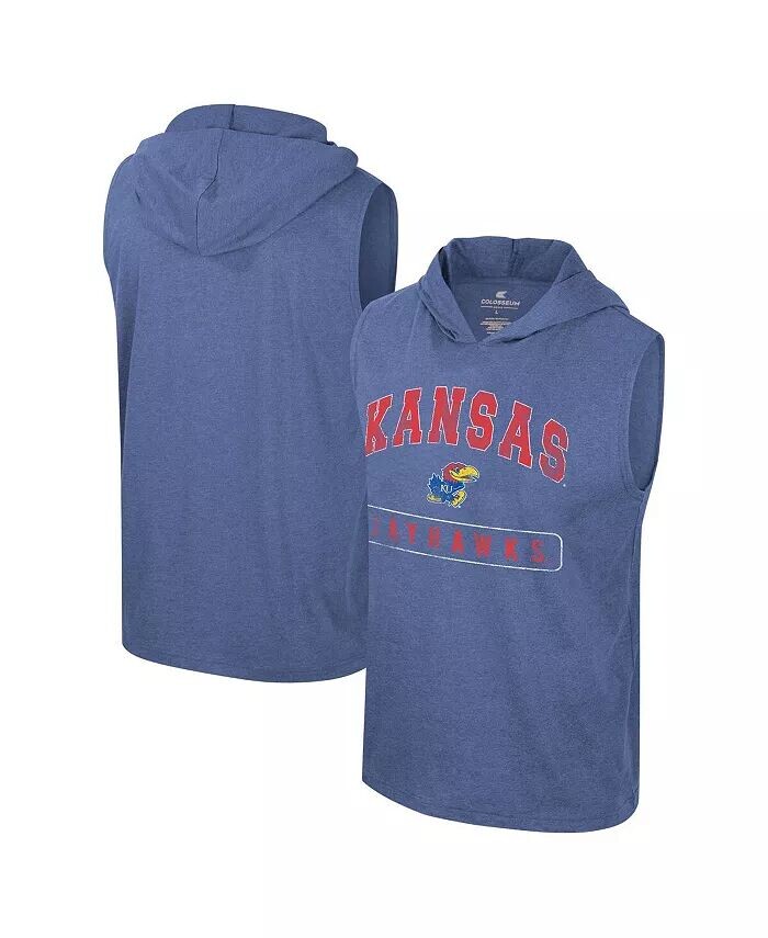 

Мужская майка с капюшоном без рукавов Kansas Jayhawks Varsity Colosseum, красный