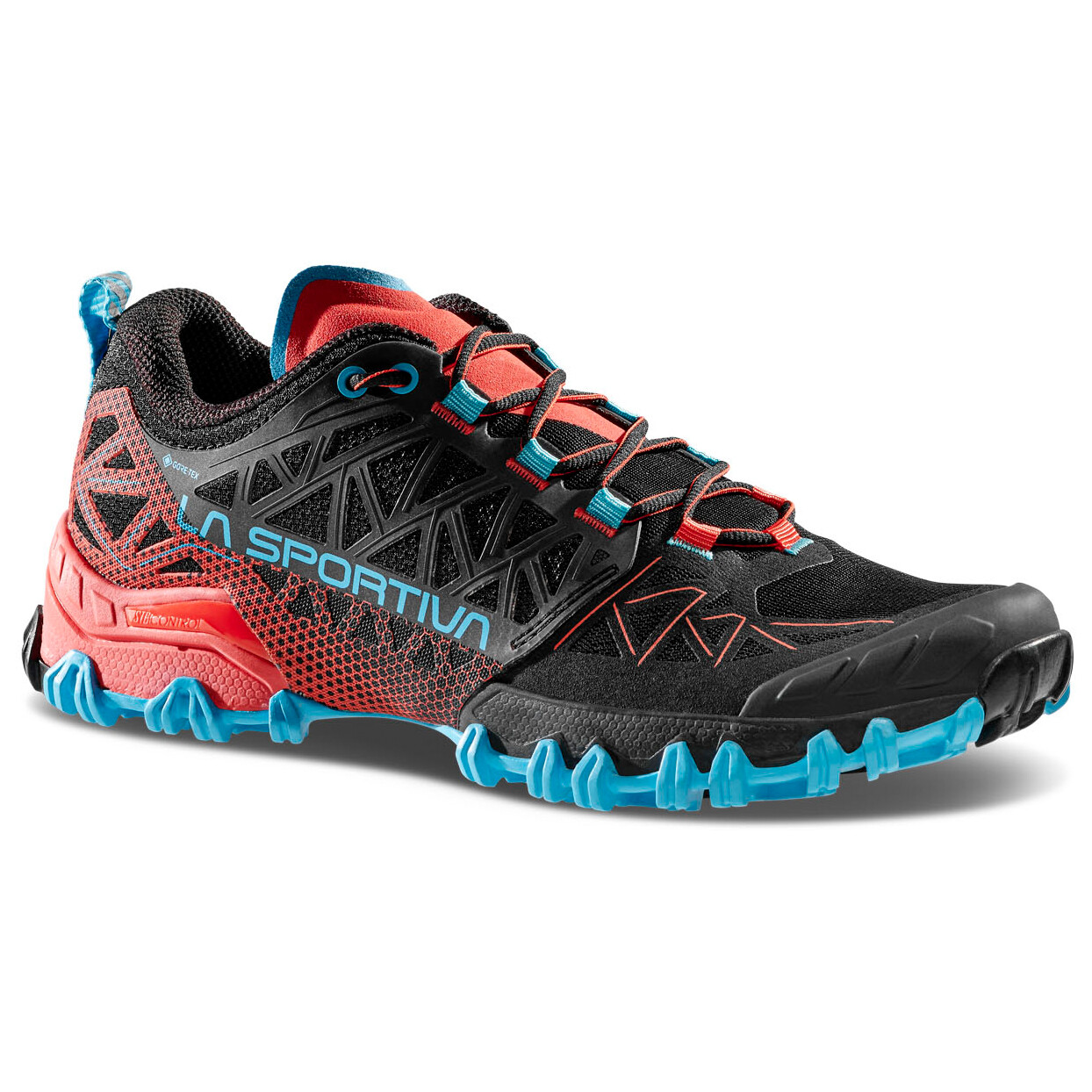 

Кроссовки для бега по пересеченной местности La Sportiva Women's Bushido II GTX, цвет Black/Hibiscus