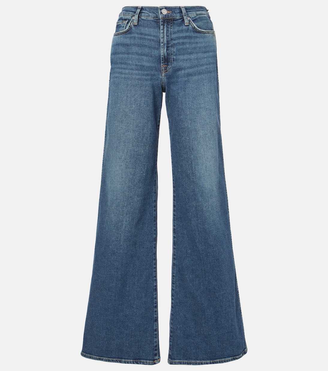 

Джинсы Luxe Vintage с высокой талией и широкими штанинами 7 For All Mankind, Bay