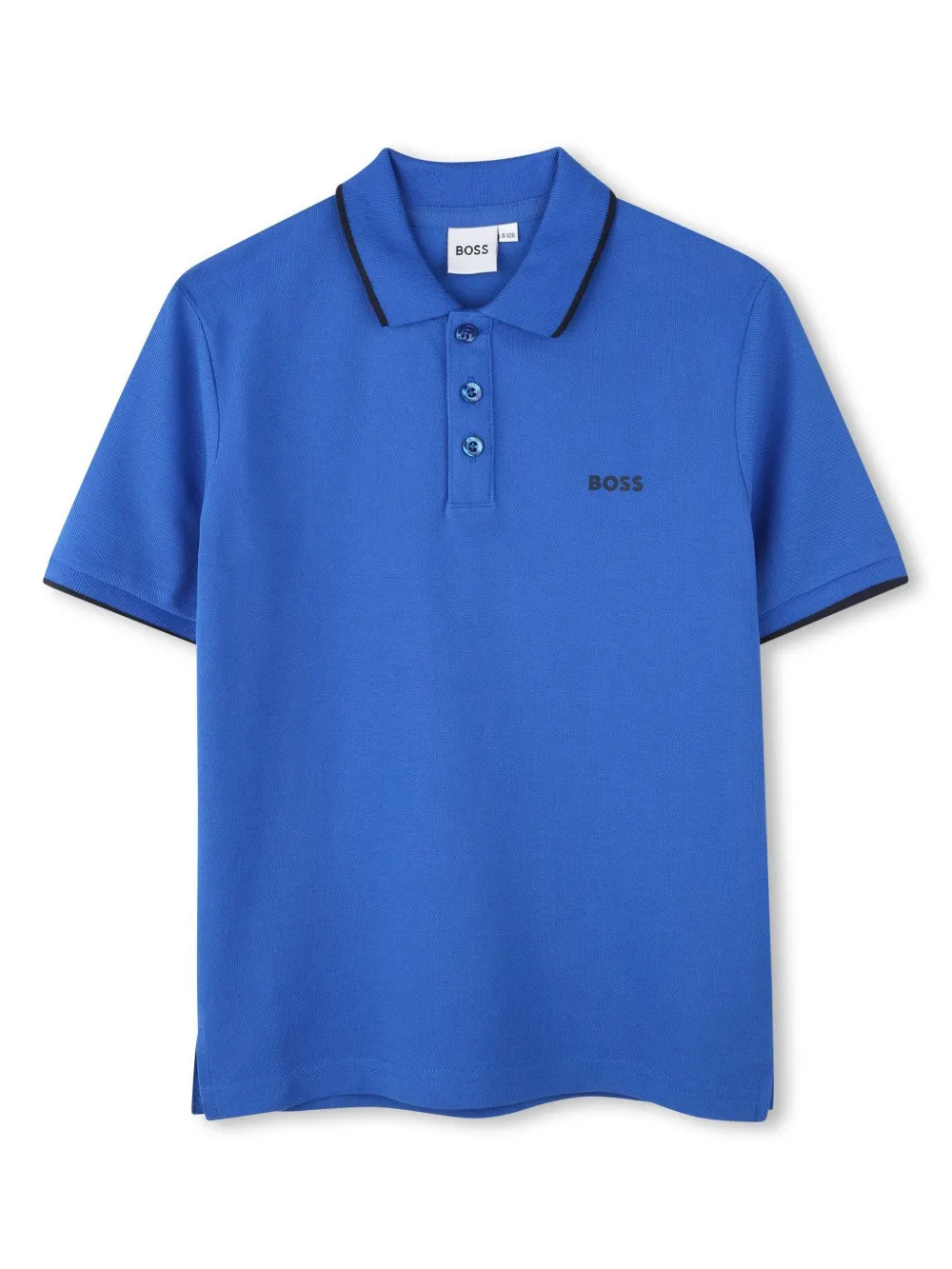 

Рубашка поло с логотипом BOSS Kidswear, синий