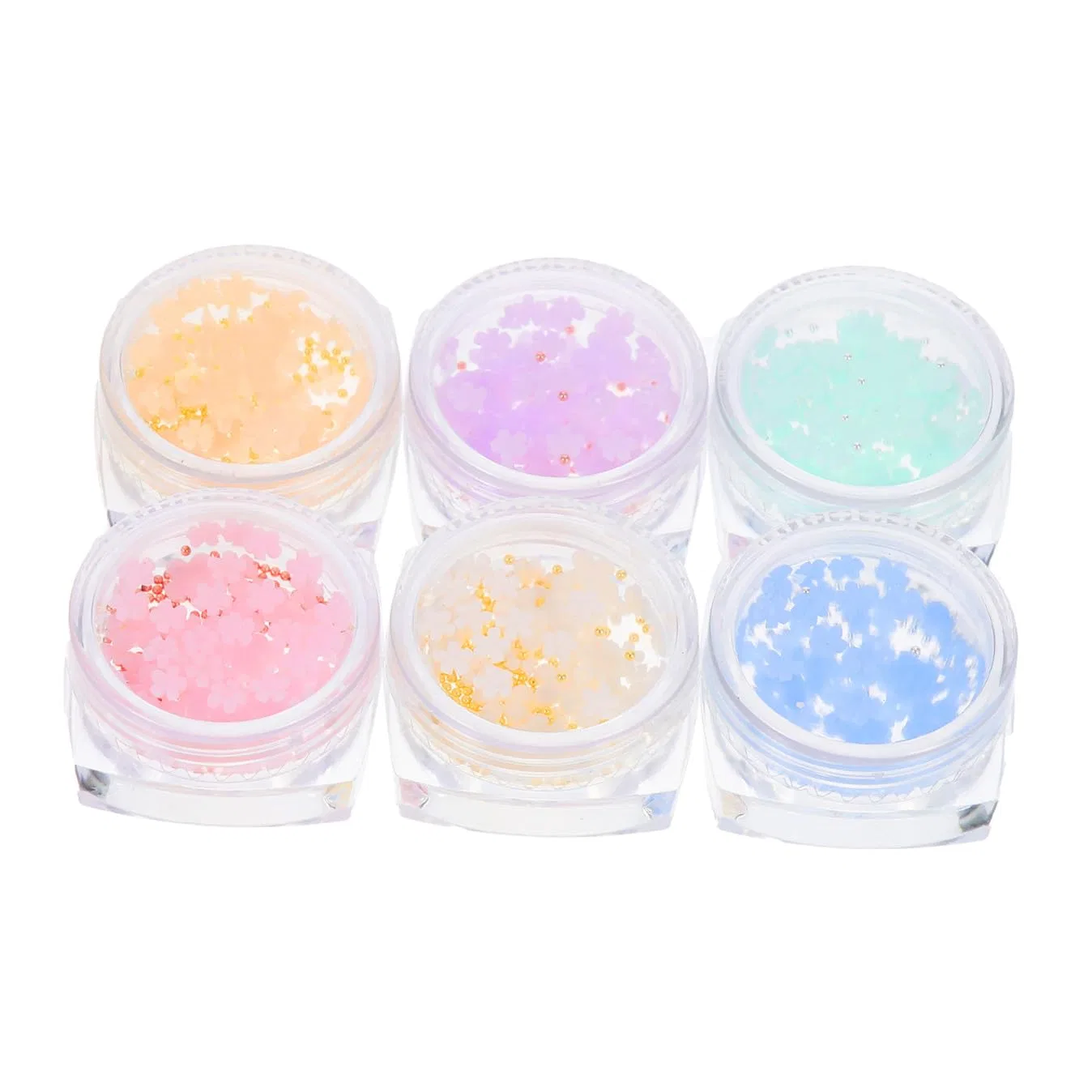 Декоративные цветы из смолы FOMIYES для нейл-арта, 6 коробок Fomiyes