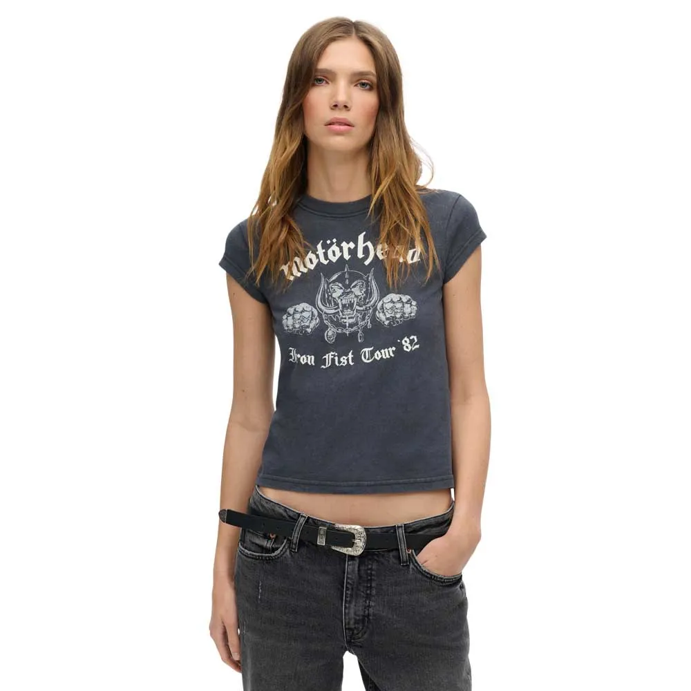 

Футболка с коротким рукавом Superdry Motorhead Cap Band, серый