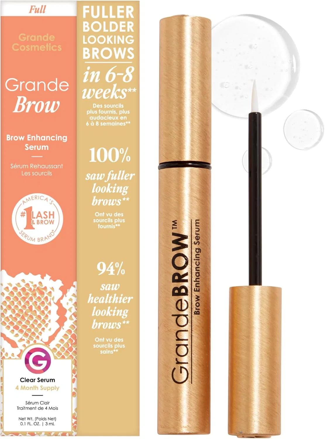 Сыворотка для бровей Grande Cosmetics Grande Brow Eyebrow Volume Up Serum