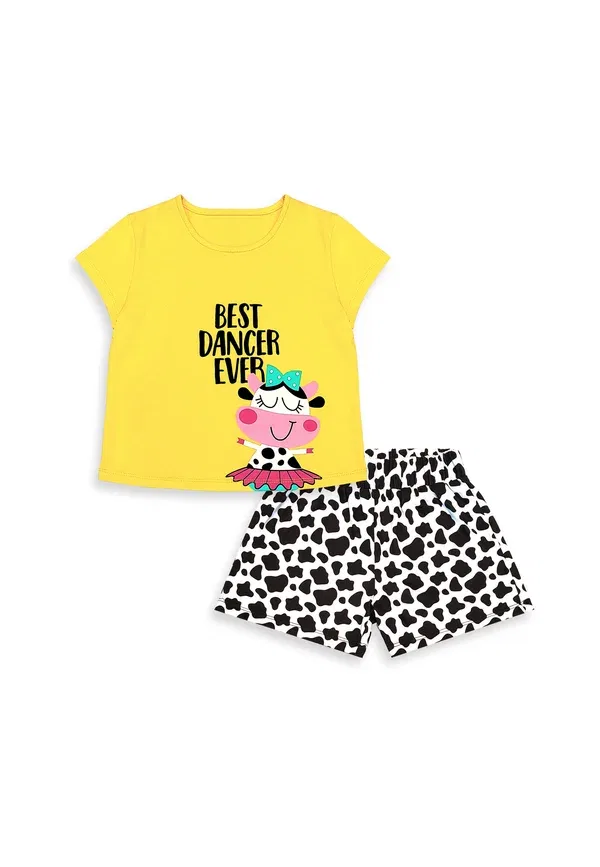 Одежда Denokids 2 piece ballerina xt shorts, желтый — фото 3
