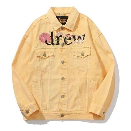 

Куртка Drew House Floral Trucker Jacket 'Washed Tangerine', желтый