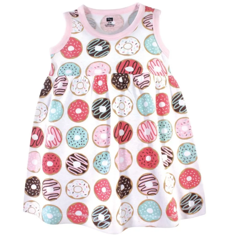 Коллекция хлопковых платьев и свитеров для девочек Hudson Baby, Donuts — фото 2