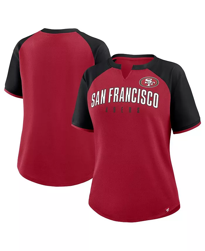 

Женская футболка San Francisco 49ers Height Advantage, цвет алый/черный Fanatics