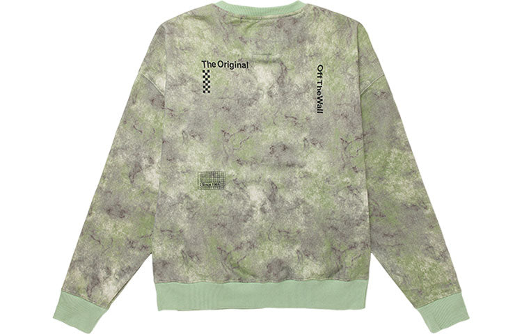 Толстовка Vans Tie Dye Loose Round Neck Pullover Couple Style Green VN0A5H8UYAN — фото 2