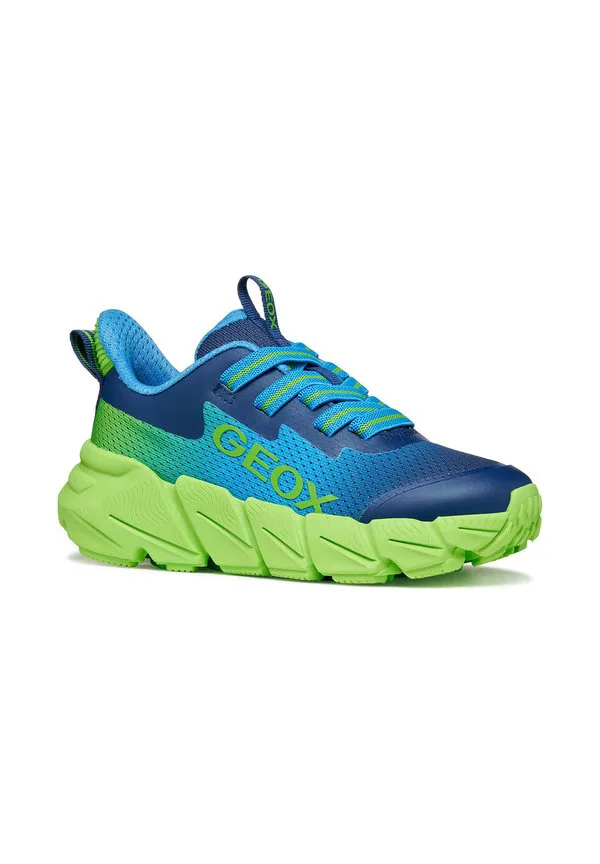 Быстрые кроссовки flexyper Geox, Light Blue Lime — фото 2