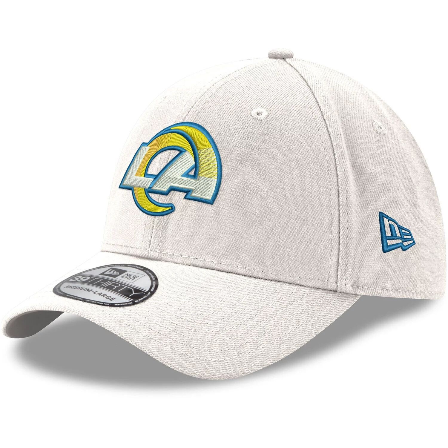 

Мужская кепка New Era White Los Angeles Rams LA Logo Iced II 39THIRTY Flex Hat