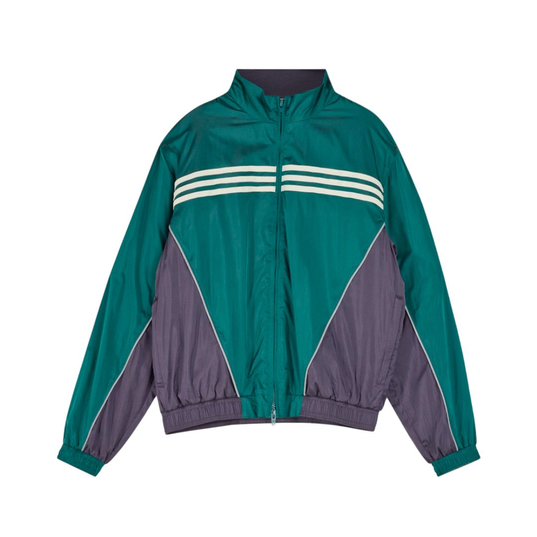

Куртка-ветровка SPORTY & RICH FW25 женская Adidas Originals, темно-зеленый/фиолетовый