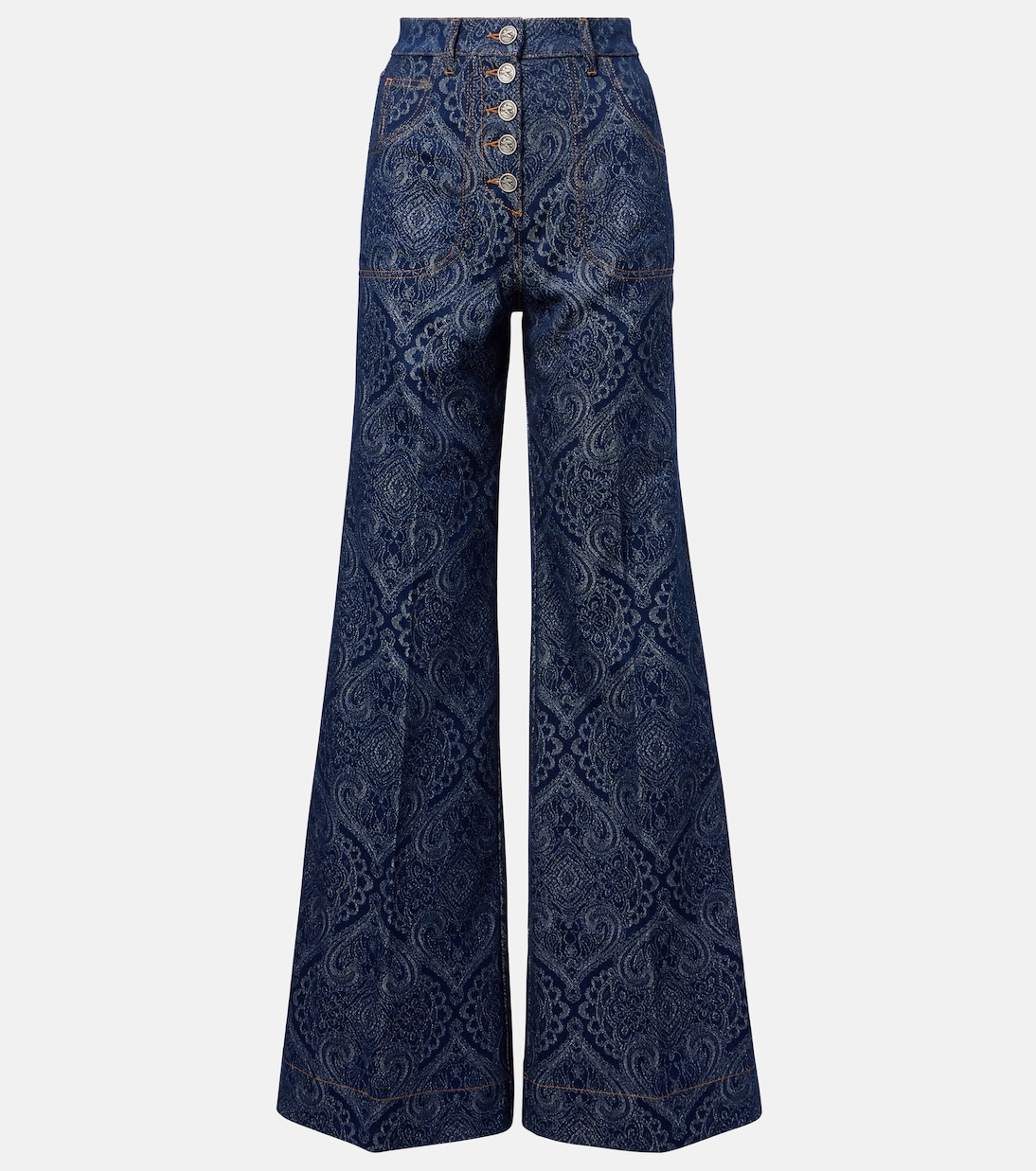 

Расклешенные джинсы Pegaso с высокой талией Etro, Dark Blue