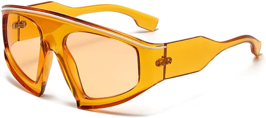 

Большие солнцезащитные очки для женщин и мужчин, велосипедные, градиентные, в стиле стимпанк, солнцезащитные очки с защитой от УФ-излучения UV400 TYUVIVO, Orange Orange