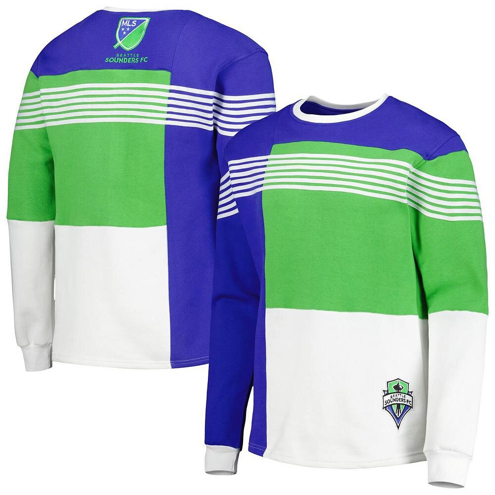 

Мужской синий пуловер с логотипом Seattle Sounders FC, цвет Snd Blue