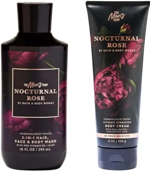 Набор для ухода за телом и мыла Bath & Body Works Nocturnal Rose, 226 г + 295 мл