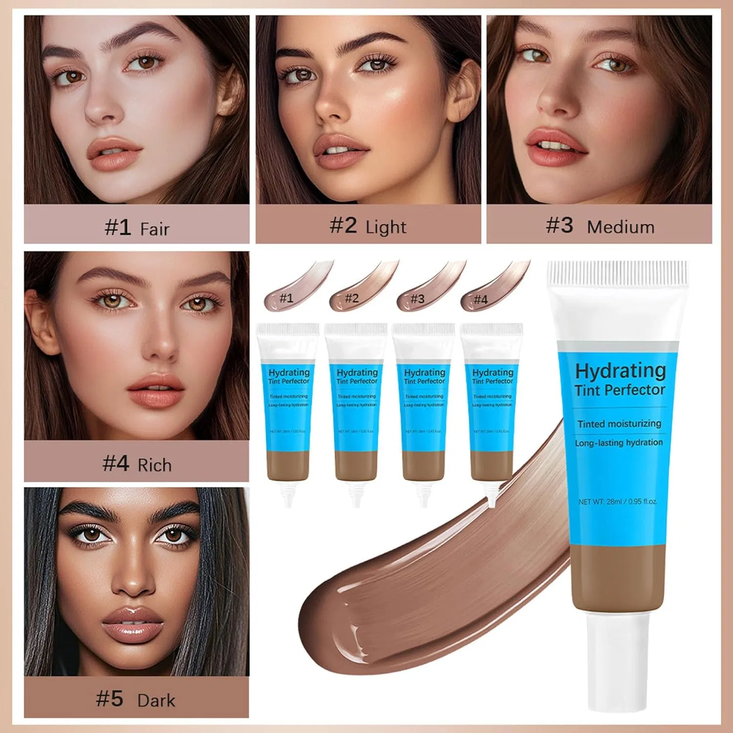 Крем для лица Aipohu — Дневной Tinted Skin Perfection увлажняющий — фото 3