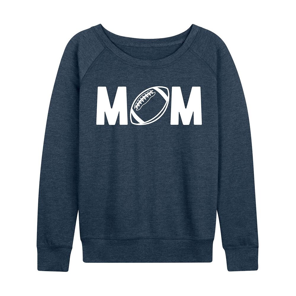 

Женский легкий свитшот из френч терри Mom Football Licensed Character, цвет Heather Indigo