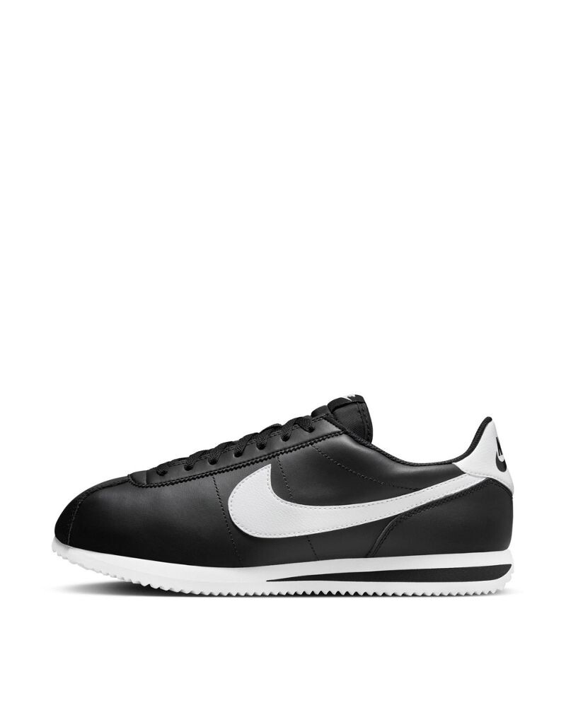 

Черно-белые кожаные кроссовки Nike Cortez, Черный, Черно-белые кожаные кроссовки Nike Cortez
