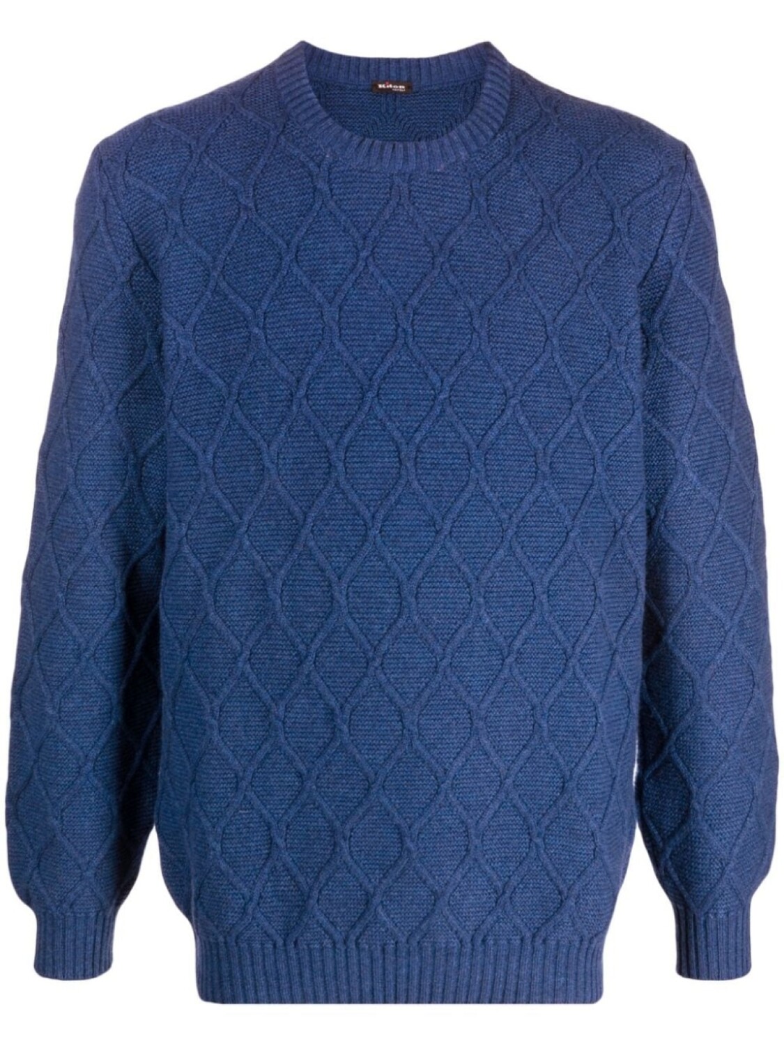 

Kiton кашемировый джемпер с узором, синий