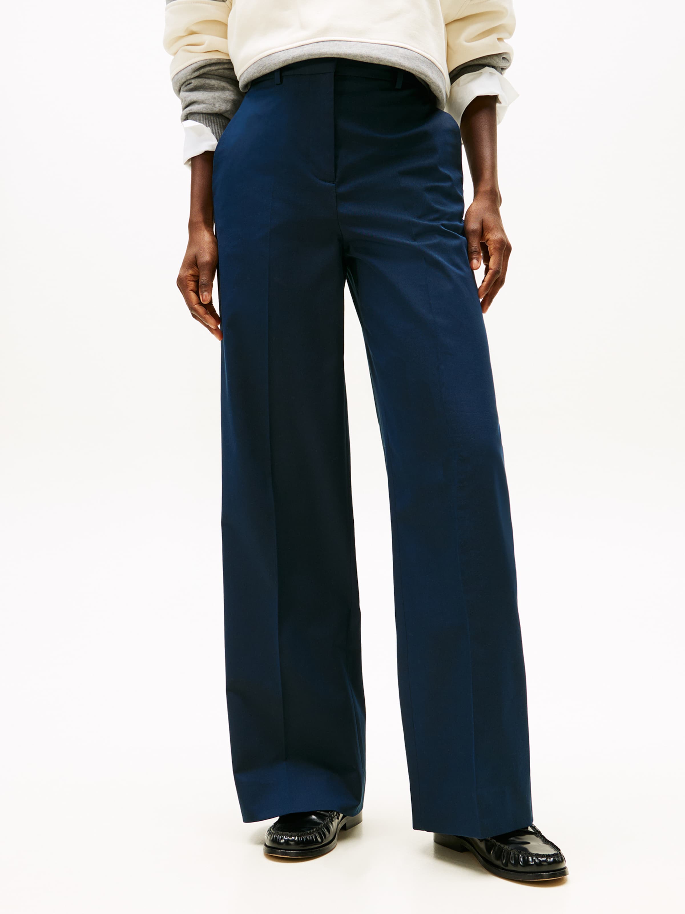 TOMMY HILFIGER Широкие брюки со складками в цвете Navy — фото 3