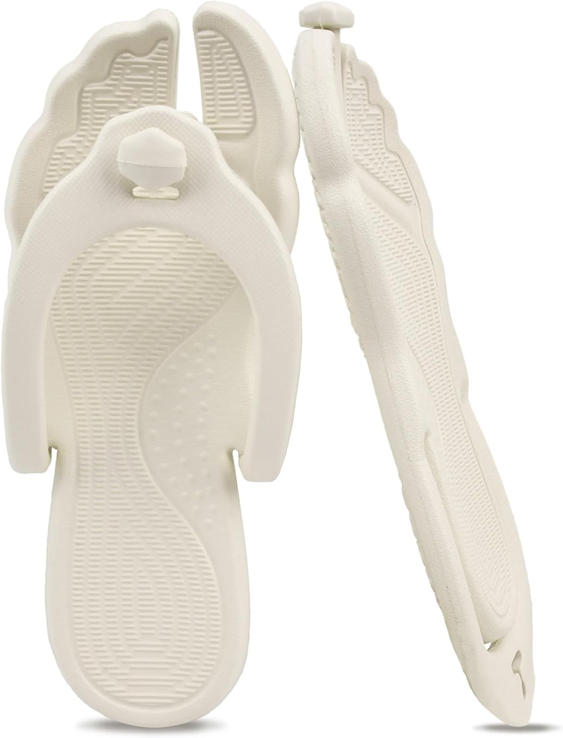 

Женские и мужские шлепанцы ZOORON, душевые тапочки, складные пляжные сандалии, дорожные тапочки для женщин, легкие, нескользящие, быстросохнущие, бежевый