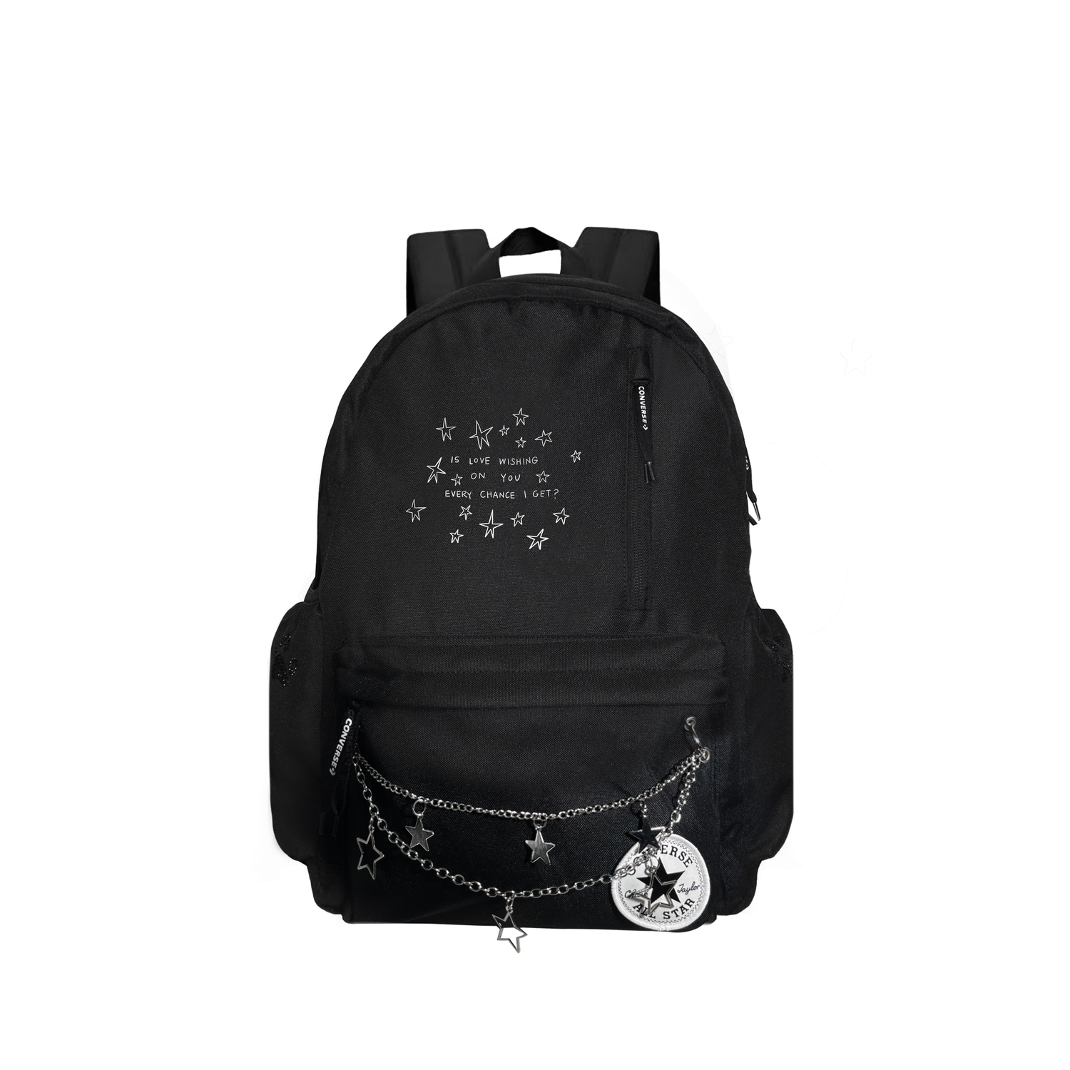 

Converse Полиэстеровый рюкзак обычный унисекс черный, Black